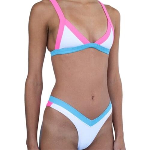 Sexy Triangle Bikini Set New Women Solid Bathing Suit Swimwear Summer Beach Wear Female Low Waist Swimsuit Biquini