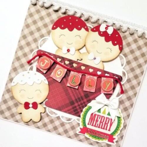 YPP CRAFT Cute Gingerbread Man Metal Cutting Dies Stencils for DIY Scrapbooking/photo album Decorative Embossing DIY Paper Cards