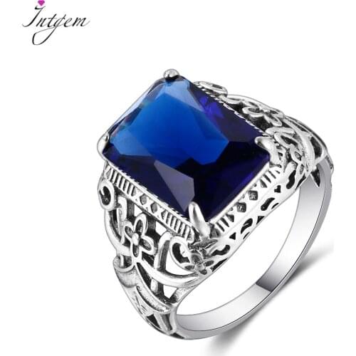 S925 Sterling Silver Rings Amethyst Zircon Women Hollow Out Design Fine Jewelry Bridal Wedding Engagement Ring Accessory Gifts