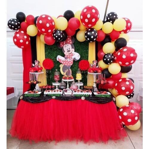 1set Mickey Mouse Birthday Party Decorations Kids Latex Balloons Set Baby Shower Minnie Mouse Party Supplies Air Toys Gift