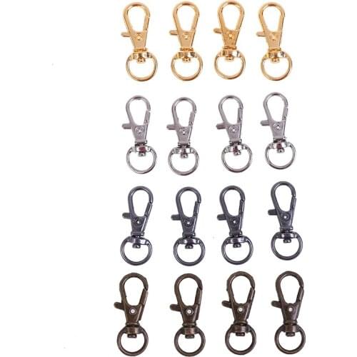 10Pcs/lot Bag Clasps Lobster Swivel Keychain Trigger Clips Snap Hook Keyring Holder Fashion Jewelry Accessories