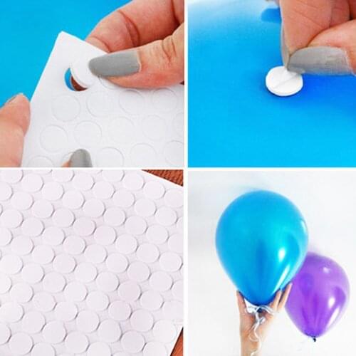 100 Points Balloon Glue Dot Attachment Attach Balloons Adhesives Sticker Wedding Birthday Party DIY Balloon Wall Decor Supplies