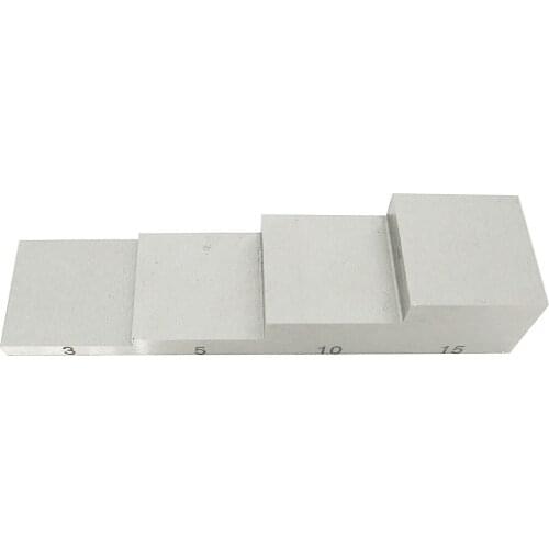 4 Step Ultrasonic Calibration Blocks with Thickness 3mm 5mm 10mm 15mm 304 Stainless Steel