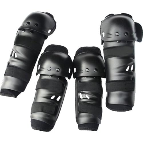4Pcs Motorcycle Protective Gear Knee Elbow Guards Protector Pads