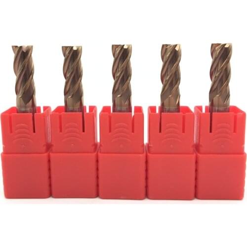 5PCS HRC60 12mm Solid Carbide Endmills ENDMILL D12X30XD12X75L 4 Flute Standard Length Side milling Slotting Profiling face mill