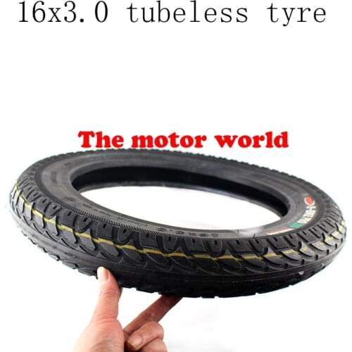 Free Shipping 16x3.0 Inch Electric Vehicle Vacuum Tire 16*3.0 Stab-proof Tubeless Tire 16 Inch CTS Electric Bicycle Wheel Tyre