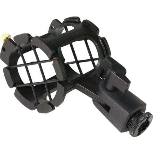 Black Durable Microphone Shock Mount Made Of Quality Materials