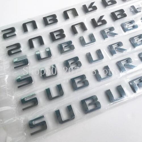 Letters Emblem for Chevrolet SUBURBAN 1500 2500 3500 Pickup Truck Car Styling Badge Lower Trunk Side Door Nameplate Logo Sticker