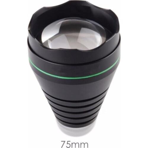 UniqueFire Fashion1508-75mm Head Fit For 1508 XML/XPE LED Flashlight, Adjustable Focus Lens(Not Included Straight And Driver)