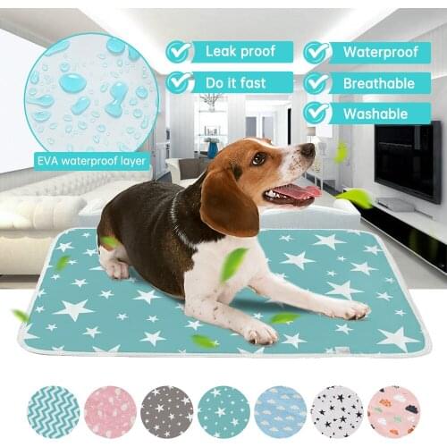 Hot Sale Absorbent Environment Pet Dog Protect Diaper Mat Waterproof Washable Reusable Training Pee Pad Dog Car Seat Cover