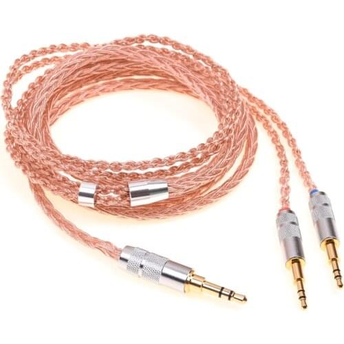 Hi-End Soft TPE Clear Headphones Upgrade Cable Dual 2.5mm Compatible for Hifiman HE400S HE-400I HE-400i Arya HE1000