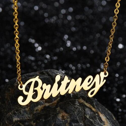 Personalized Name Necklace Stainless Steel Charm Custom Name Jewelry Any Name Letter Zodiac Lots Of Font Style Can Customied