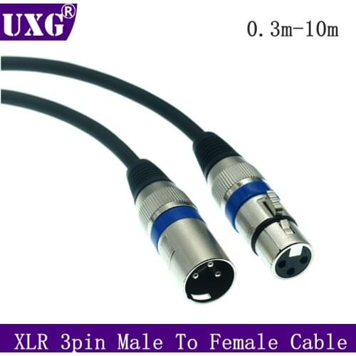 XLR Cable Karaoke Microphone Sound Cannon Cable Plug XLR Extension Mikrofon PVC Short Cable for Audio Mixer Amplifiers XLR Cord