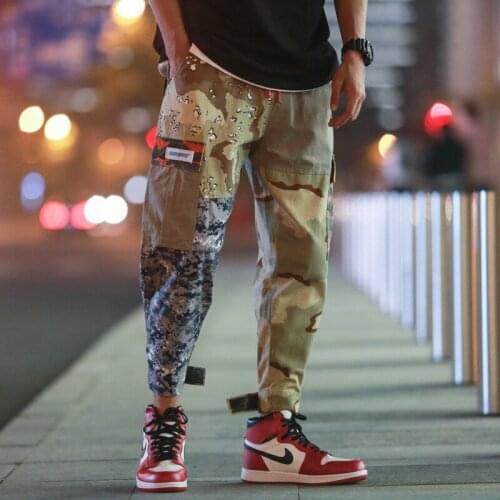 Camo Cargo Pants Hip Hop Pants Street Menswear Baggy Cargo Pants Parfait Pants Pocket Features Ins Casual Camouflage Pants