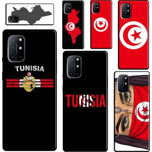Tunisia Flag Map For Realme C3 C11 C15 C21 GT Neo Q3 6 7 8 Pro Phone Case For OnePlus 8 7 9 Pro Nord 7T 8T