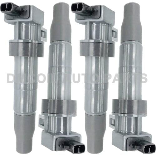 4 PCS IGNITION COIL FOR HYUNDAI GENESIS SONATA V SANTA FE II KIA CARENS III SORENTO 2.0L 2.4L 3.3L 3.8L V6 (2005-) 27301-3C000