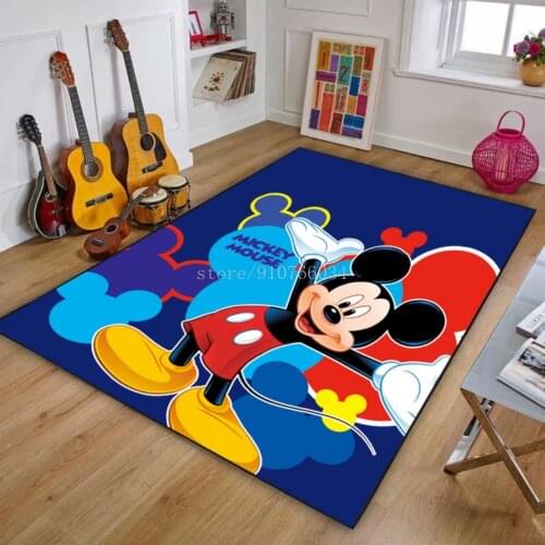 Disney Cartoon Donald Duck Rugs Mickey Minnie Mouse Kids Boys Girls Crawling Game Mat Bed Room Decor Carpet Indoor Bathroom Mats