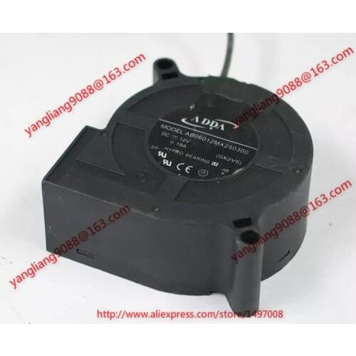 ADDA AB06012MX250300 (OX2V5) DC 12V 0.18A 40x40x28mm Server Cooling Fan