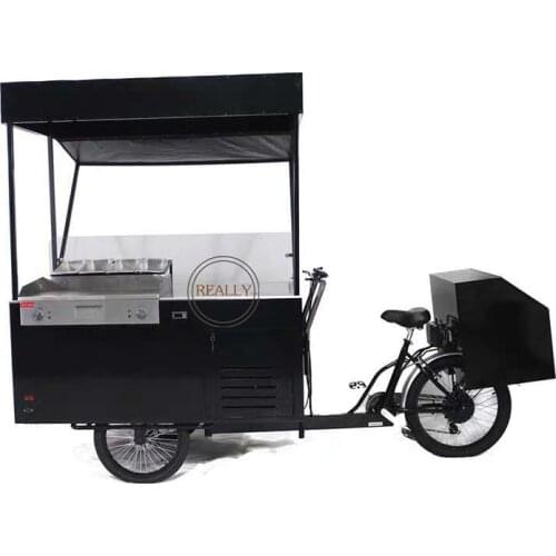 Mobile Hot Dog Retail Bike Adult Snack Vending Cart Electric Freezer Tricycle for Sale