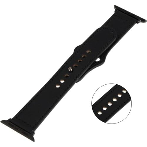 42/44mm Genuine Leather Watch Strap For Man Sport Leather Watchband 38/40mm Waterproof Replacement Bracelet Watches Accessories