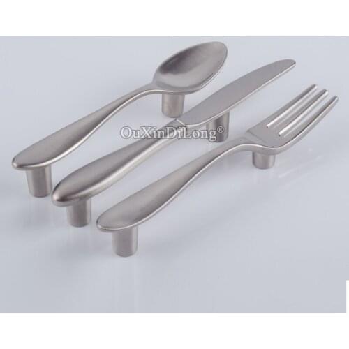 Creative Designed 10PCS Spoon/Fork/Knife Cabinet Pulls Handles Cupboard Wardrobe Kitchen Cabinet Handles Furniture Hardware