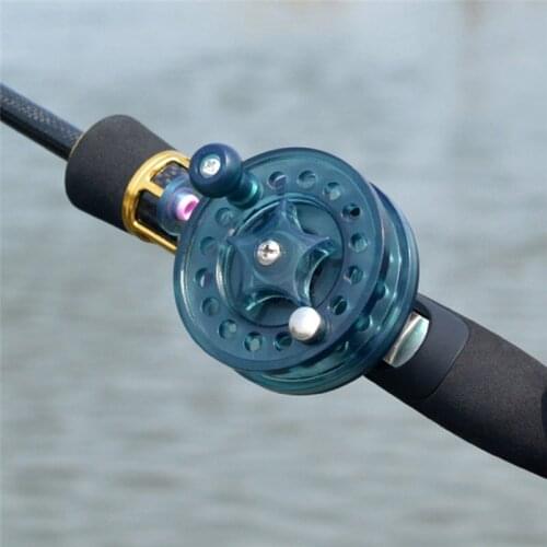 Fishing Reels Fly Reel Diameter 60mm Arbor Transparent White/Black Aluminum Fly Fishing rod spinning carbon Pesca Accesorios 7