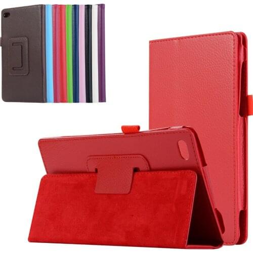 Ultra Slim Litchi Flip Stand PU Leather Skin Cover Funda Capa Case For Lenovo Tab 7 Essential TB-7304F 7304I 7304X 7 inch Tablet
