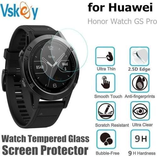 100PCS Tempered Glass for Huawei Honor Watch GS Pro Screen Protector Round SmartWatch Protective Film