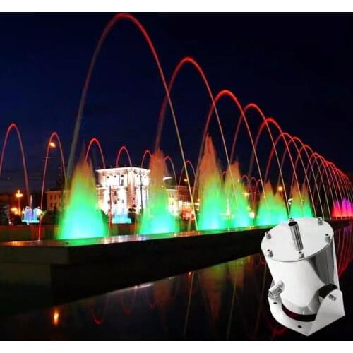 1pc SS Colorful Changing LED light Jumping Laminar Water Jet Fountain nozzles