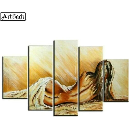 5d diy diamond painting woman back sexy full square landscape sticker diamond mosaic diamond embroidery home decoration
