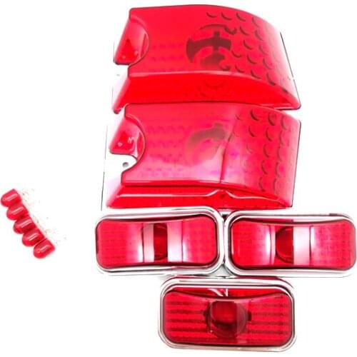 2xBig+3xSmall Car Top Light Housing Roof Warning Lamp Covers for Hummer H2 SUV 2003-2009