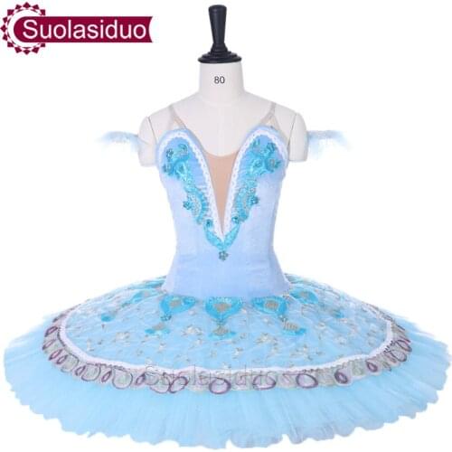Sky Blue Adults Ballet Tutu The Nutcracker Performance Stage Wear Women Ballet Dance Competition Costumes Girls Ballet Skirts