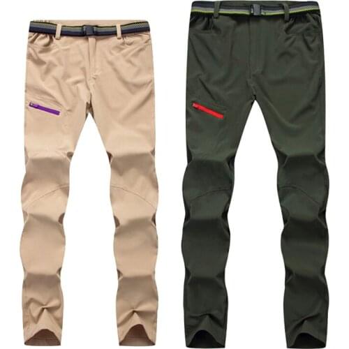 New Mens Summer Quick Dry Hiking Pants Men Outdoor Sports Breathable Trekking Trousers Woman Mountain Climbing Pants Cool