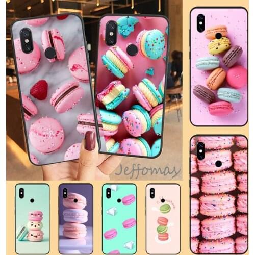 Macaron dessert food biscuit Phone Case For Xiaomi Redmi note 7 8 9 t max3 s 10 pro lite coque shell cover funda