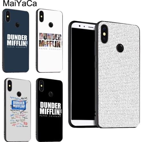 Dunder Mifflin The Office For POCO X3 F2 Case For Redmi Note 9 Pro 8 7 8T 9S 9A 9C For Mi Note 10 Lite 9T A3 Coque