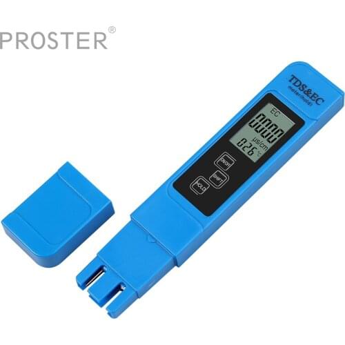 Proster for Digital Water Quality Tester Digital TDS EC Meter with 0-9990 Range for Filters + Leather Bag
