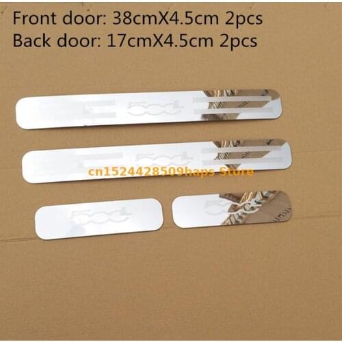 For FIAT 500L 2014 2015 2016 2017 2018 2019 Four Door Stainless Steel Scuff Plate Door Sill Cover Trim Car Accessories