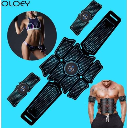 EMS USB Rechargable Abdominal Belt Electrostimulation Muscle Stimulator Hip Muscular Trainer Toner Home Gym Fitness Equipment