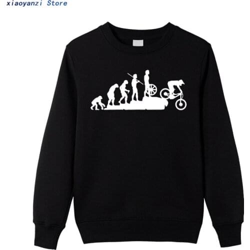 Mountain Biking Downhill autumn funny sweatshirts Men unisex mens Hipster Cotton Bicycle pullovers Casual hoodies