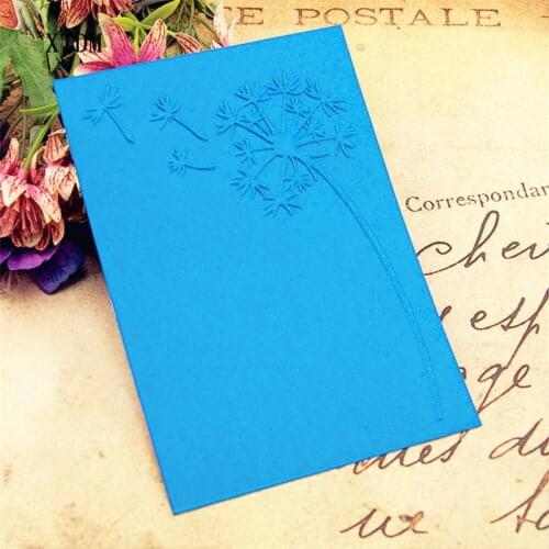 HOT plastic dandelion template craft card making paper card album wedding decoration scrapbooking Embossing folders