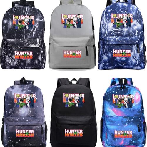 Hot Sale HUNTER X HUNTER Backpack Teens Boys Girls School Bag New Pattern Laptop Mochila Men Women Travel Bags Daily Rucksack