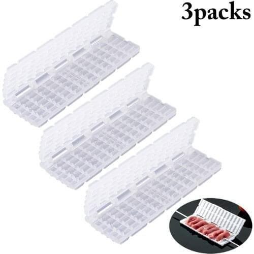 3Pcs/Set Skewers Kebab Maker Barbecue Stringer Box Machine Beef Meat Vegetables Grill Kitchen Accessories Outdoor BBQ Gadget