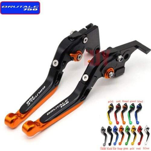 Motorcycle Folding Extendable CNC Moto Adjustable Clutch Brake Levers For MV AGUSTA BRUTALE 750 BRUTALE750 2001-2005