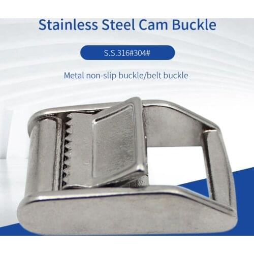 Stainless steel press buckle webbing buckle tension buckle metal press buckle tightener lock buckle belt buc