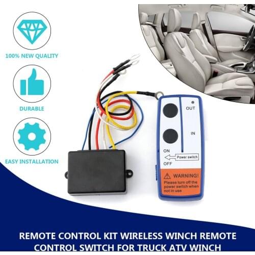 23A DC 12V 50FT Remote Control Kit Wireless Winch Remote Control Switch For Truck ATV SUV Winch Universal Switch