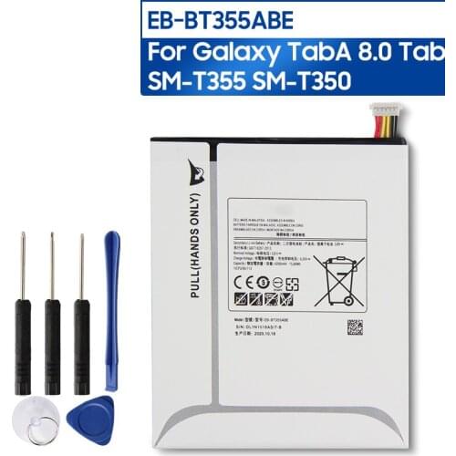 Samsung Original EB-BT355ABE Battery For Samsung GALAXY Tab A 8.0 T355C GALAXY Tab5 T355 T350 P350 P355C EB-BT355ABA 4200mAh