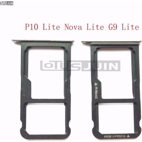 1PCS New SIM Card Tray Micro SD Card Holder Slot Adapter Parts For Huawei P10 Lite/Nova Lite/G9 Lite