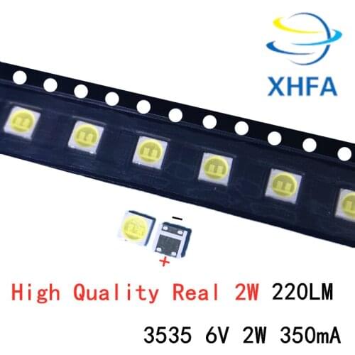 100-1000PCS For LG 3535 2W 6V 350mA 220LM Cool white FOR LCD TV repair led TV backlight strip lights with light-emitting diode