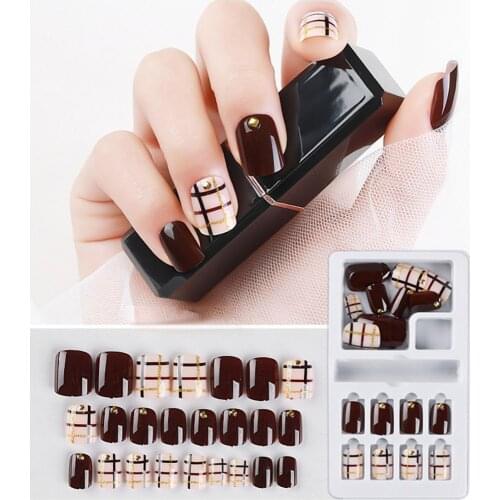 24Pcs/Box Nail Sticker Manicure Flower Sliders Nail Art Removable Shiny Nail Stickers DIY Full Cover Nail Art Sticker Nail Decor