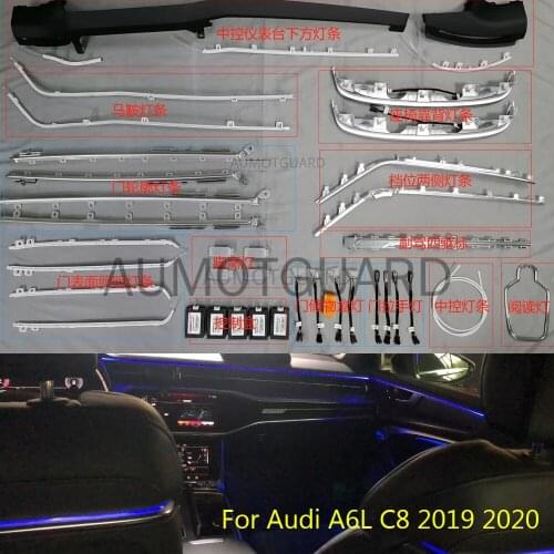 30 Color LED Ambient Light Lamp For Audi A6L C8 2019 2020 Ambient Lamp Lights